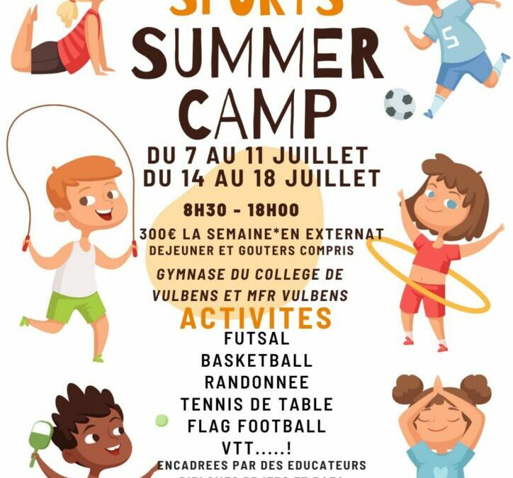 🔥 SPORTS SUMMER CAMP – SAINT-JULIEN 🔥